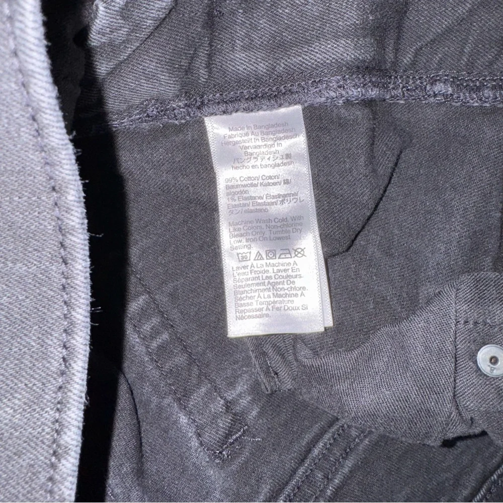 J.CREW Men's Flex Slim Stretch Fit Black/Gray Jeans W32 L34 Style AY517